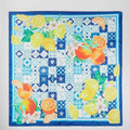 Lemon And Orange Print Square Bandana Scarf