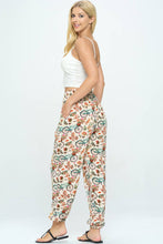 Load image into Gallery viewer, Bicycle with Floral Print Pant With Drawstring and Pocket