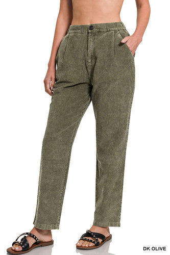 Green Corduroy Pants