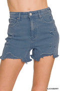 Denim Ripped Shorts