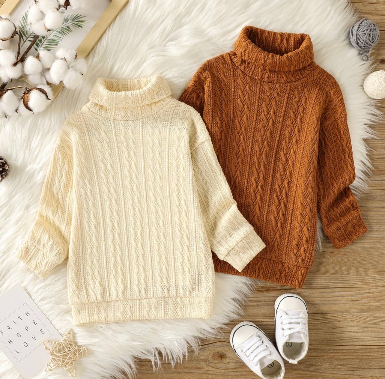 Sweater Dress (Camel Color)