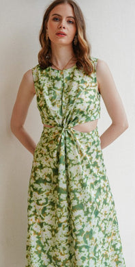 Green Cutout Dress
