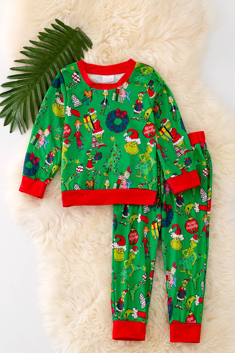Grinch Pajama Set