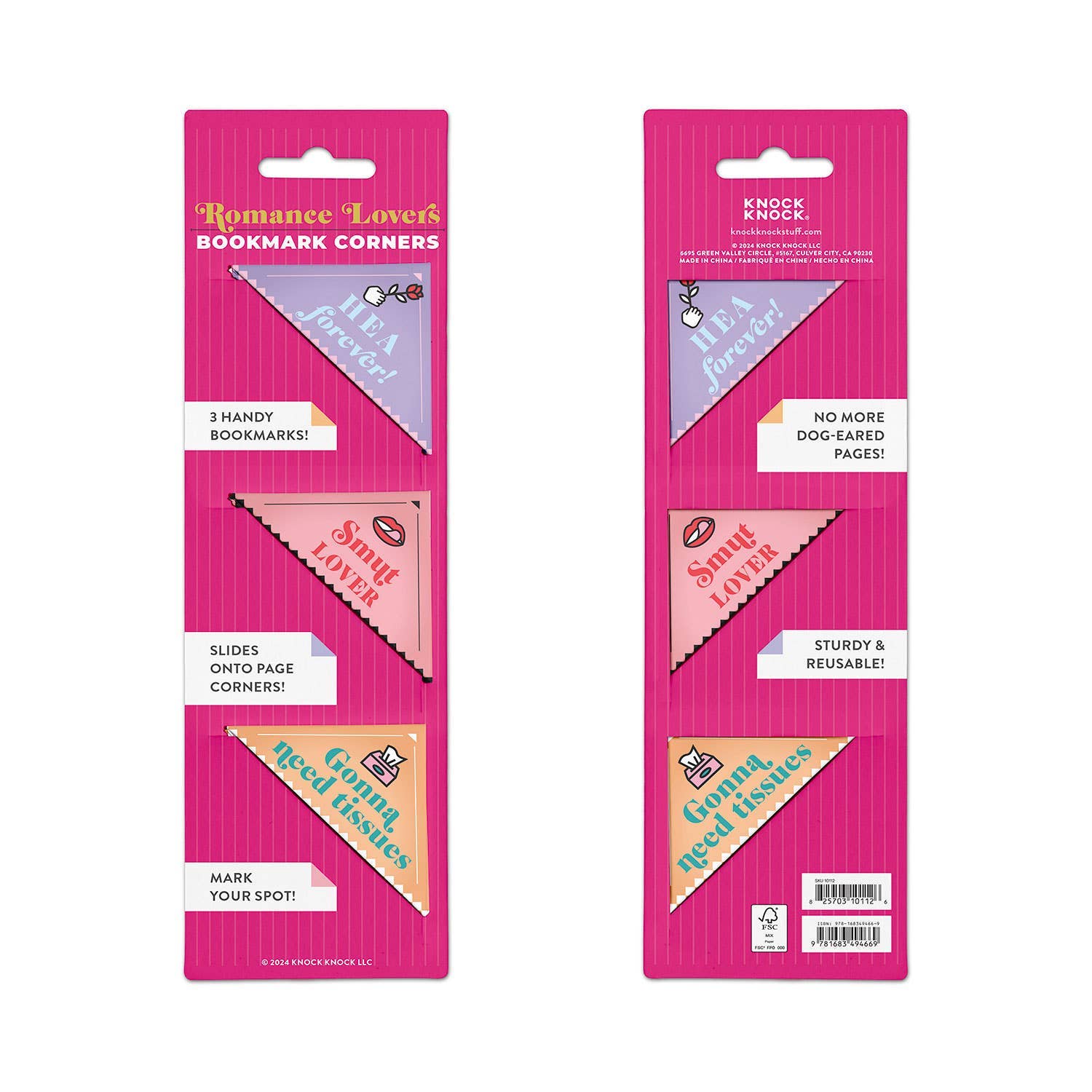 Romance Lovers Bookmark Corners