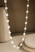 Baroque Pearl Station Necklace