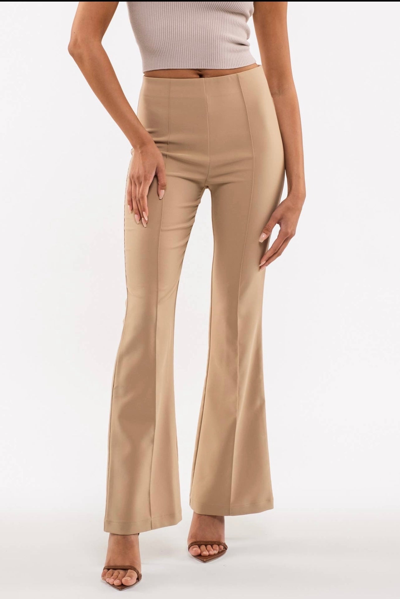 Elastic Waistband Dress Pant