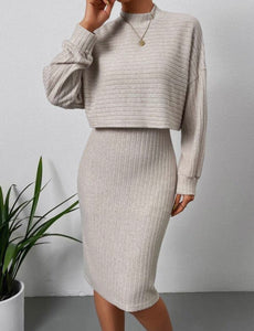 Sweater Dress with Top
