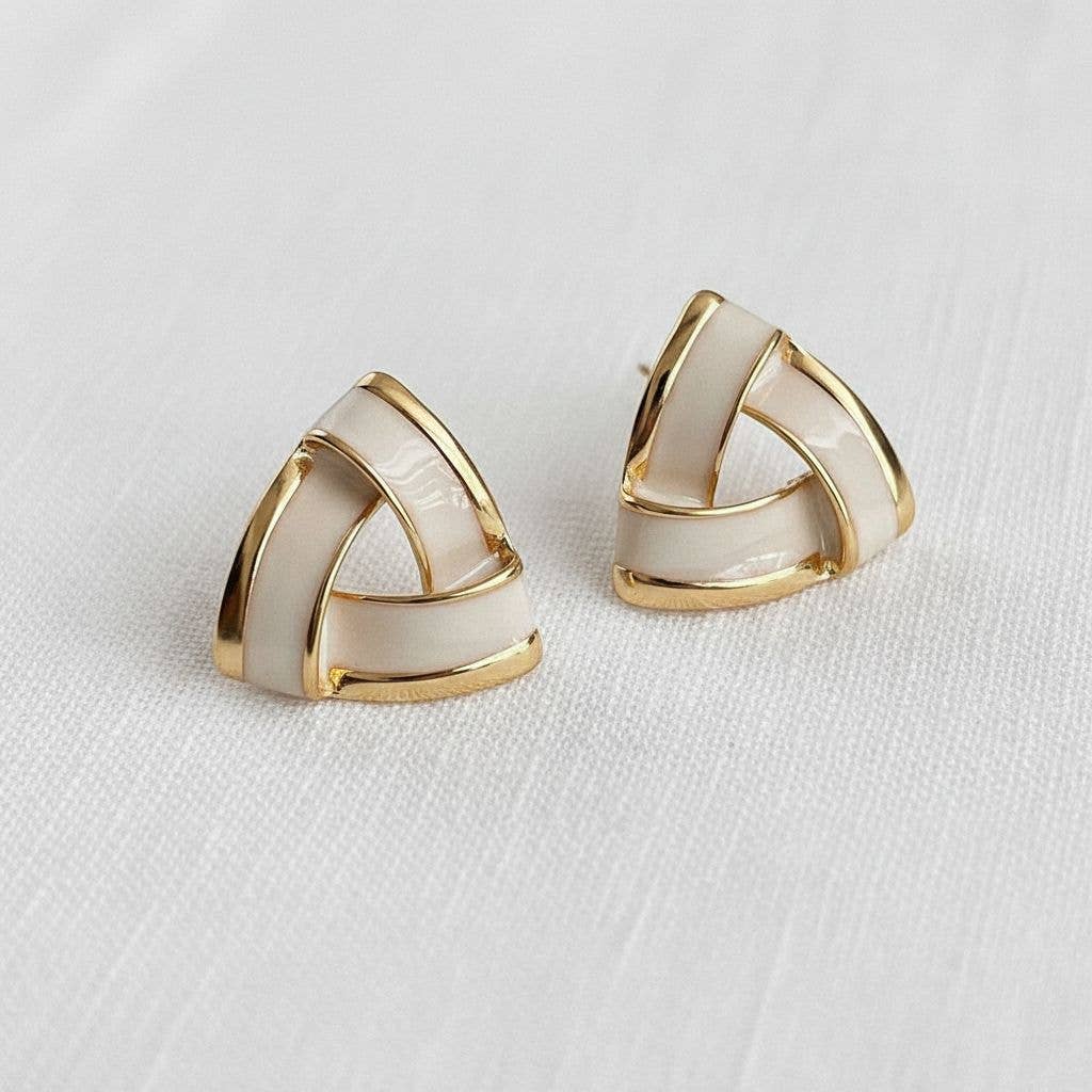 Vintage Inspired Enamel Butterfly Earrings