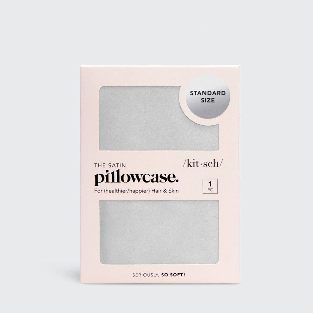 Satin Pillowcase -  Silver