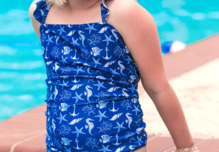 Girls Sailing Away Swimsuit
