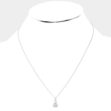 Load image into Gallery viewer, Rhinestone Embellished Christmas Tree Pendant Necklace