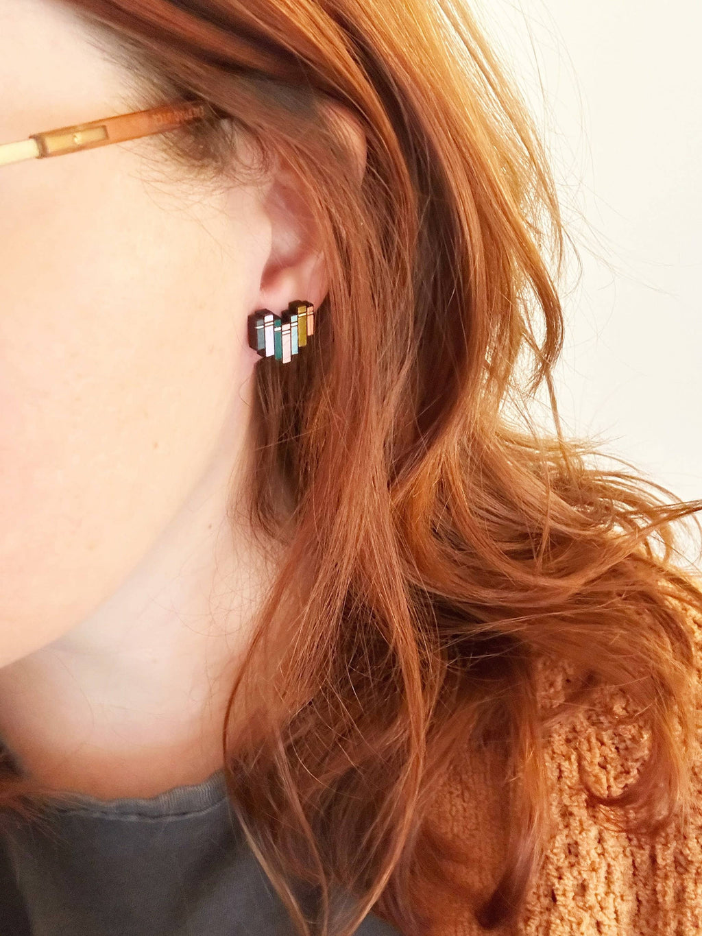 Book Stud Earrings, Book Stack Earrings, Literary Earrings