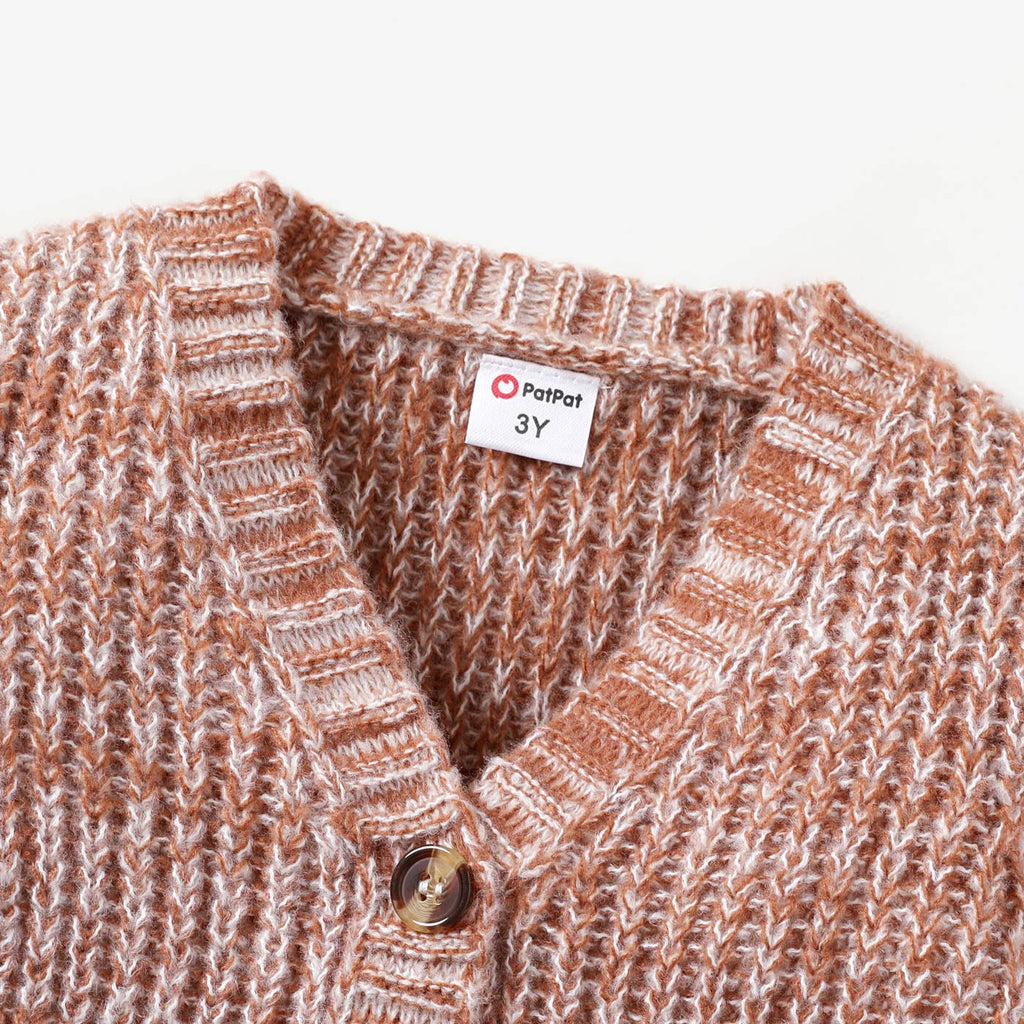Baby & Toddler Unisex Knitted Button Sweater Cardigan