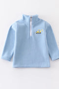 Blue Excavator Pullover