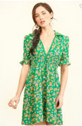 Green Floral Dress