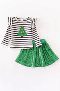 Sequin Christmas Tree Set