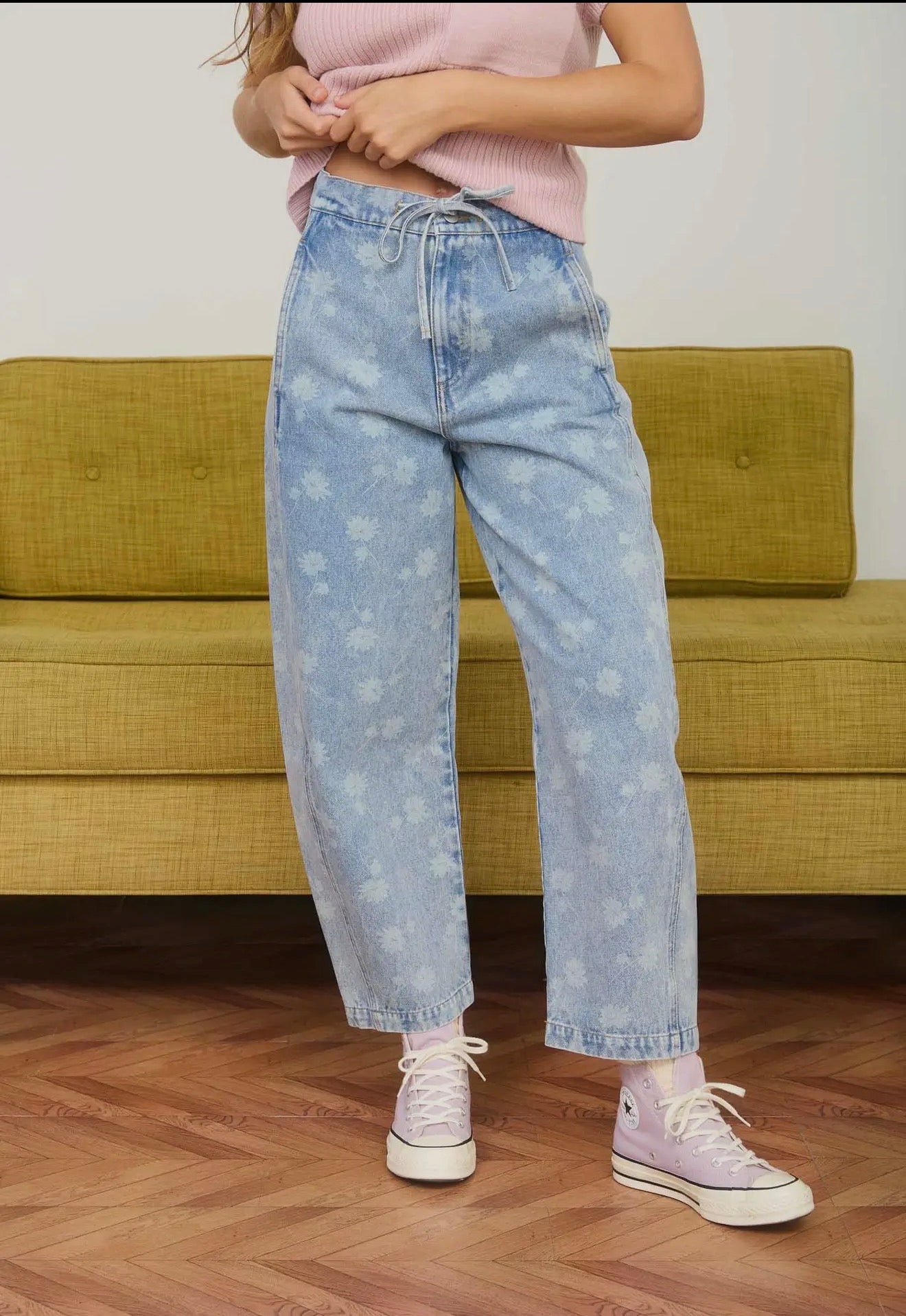 Dandelion Washed Drawstring Denim