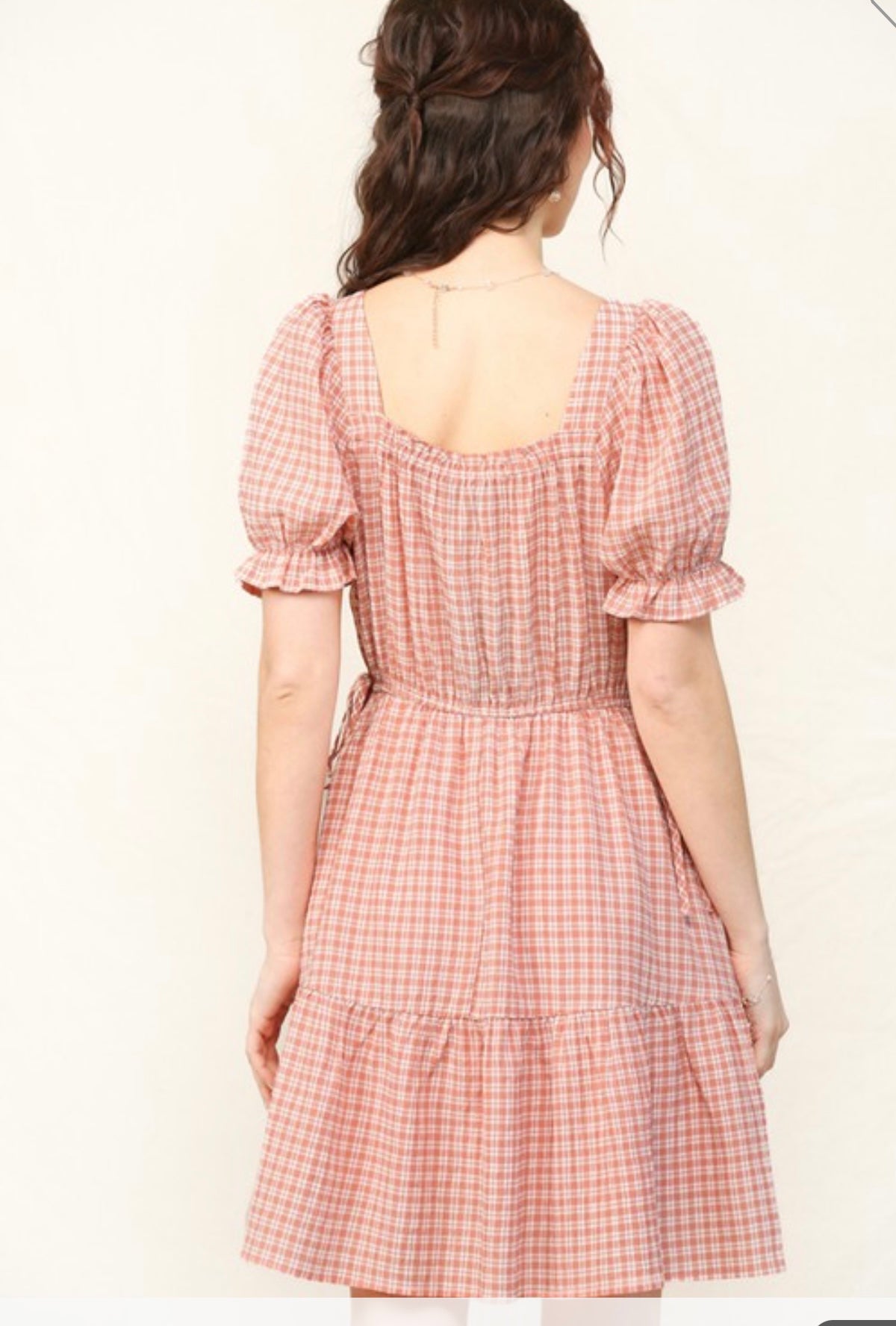 Clay Plaid Dress