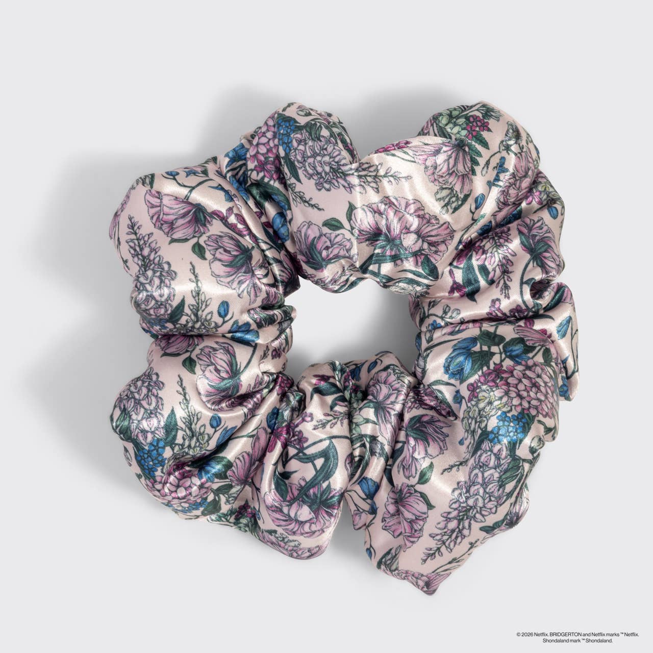 Bridgerton x Kitsch Satin Pillow Scrunchies® in Toile in Bloom