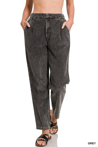 Grey Corduroy Pants