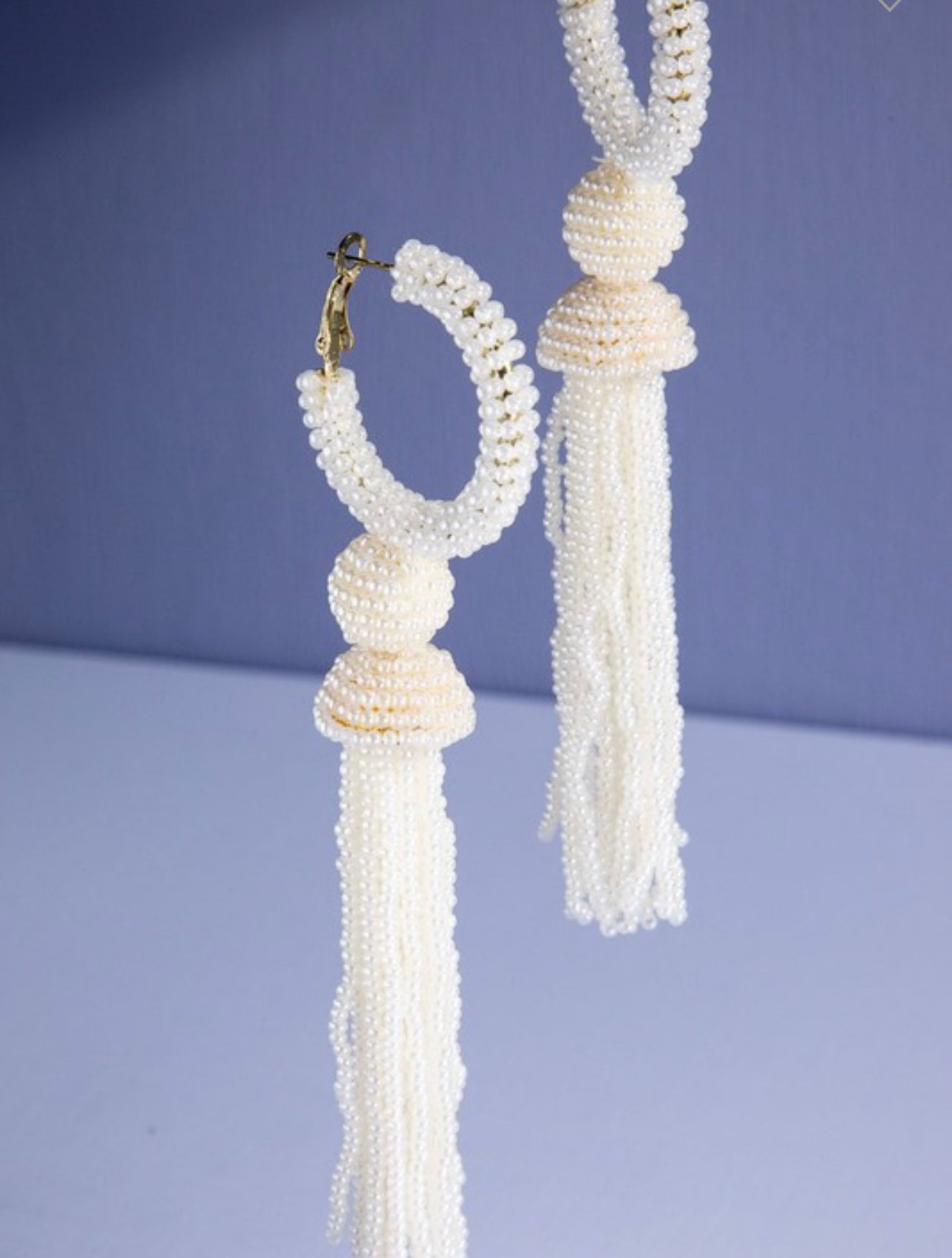 Beaded Tassel Earrings