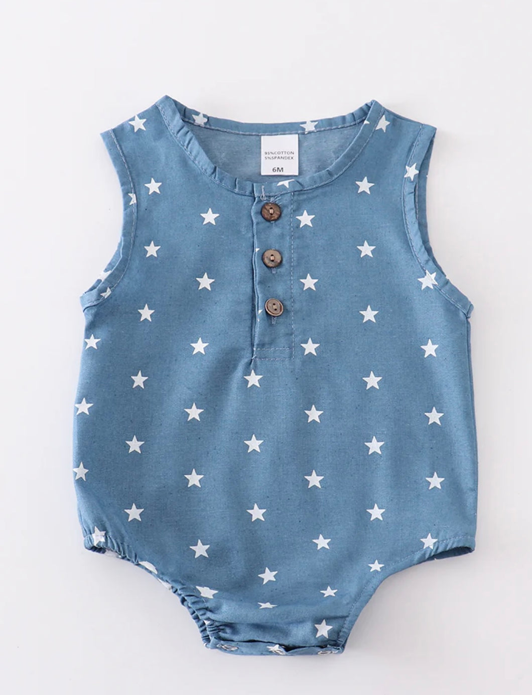 Star Print Bubble Romper