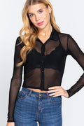 Sheer Black Top