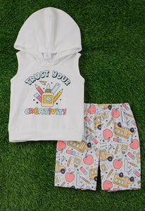 Hooded Tank Top Set