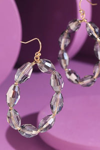 Beaded Hoop Earrings