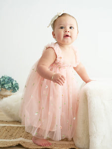 Daisy Embroidered Tulle Dress