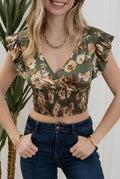 Floral crop top