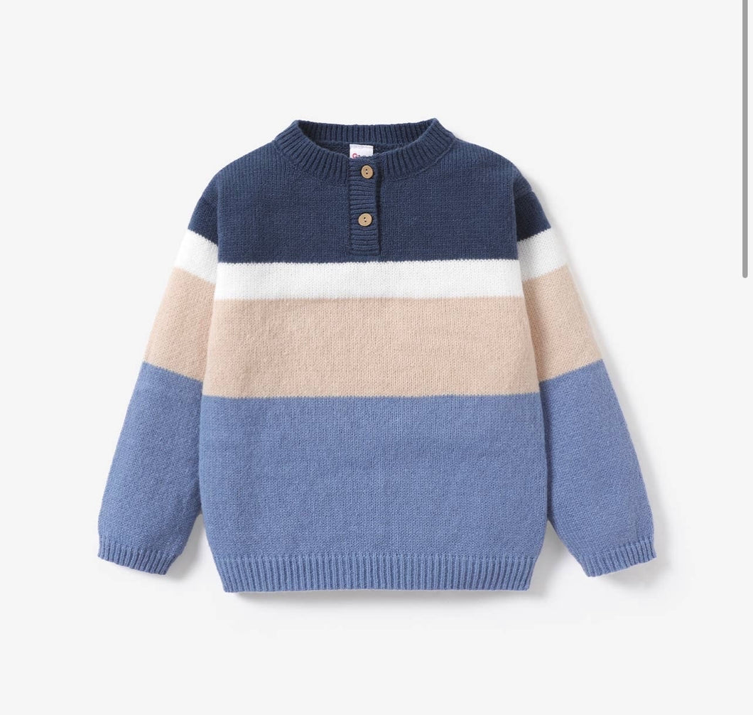 Boys Button Sweater