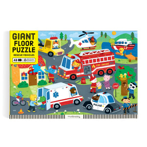 Rescue Vehicles Floor Puzzle