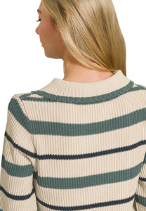 Striped Knit Sweater