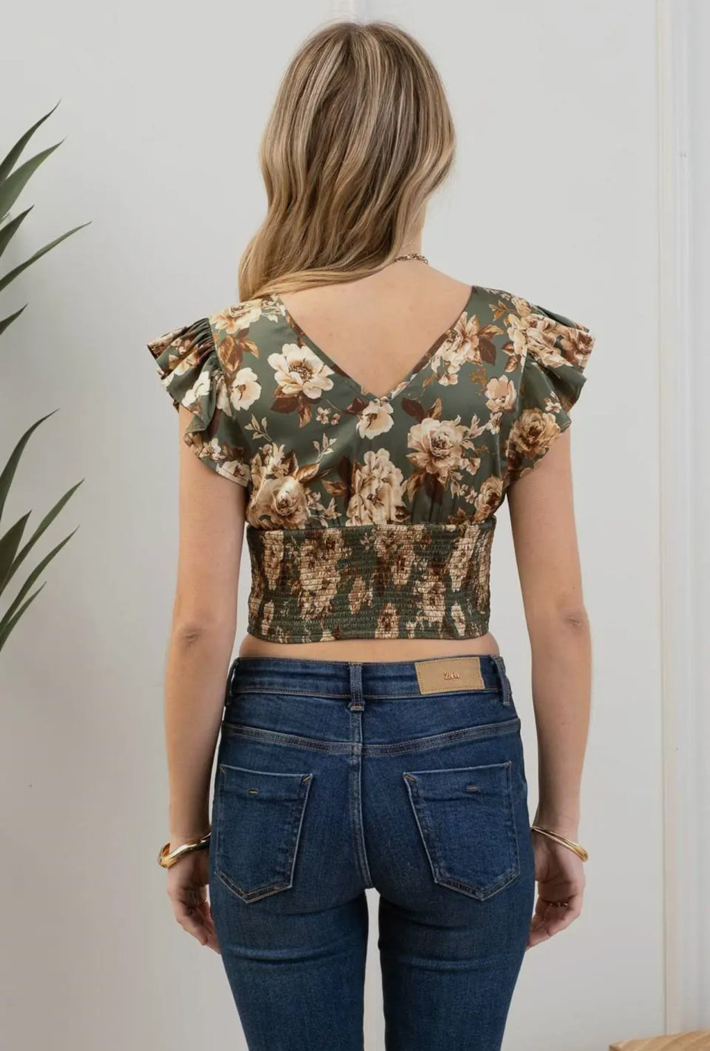 Floral crop top