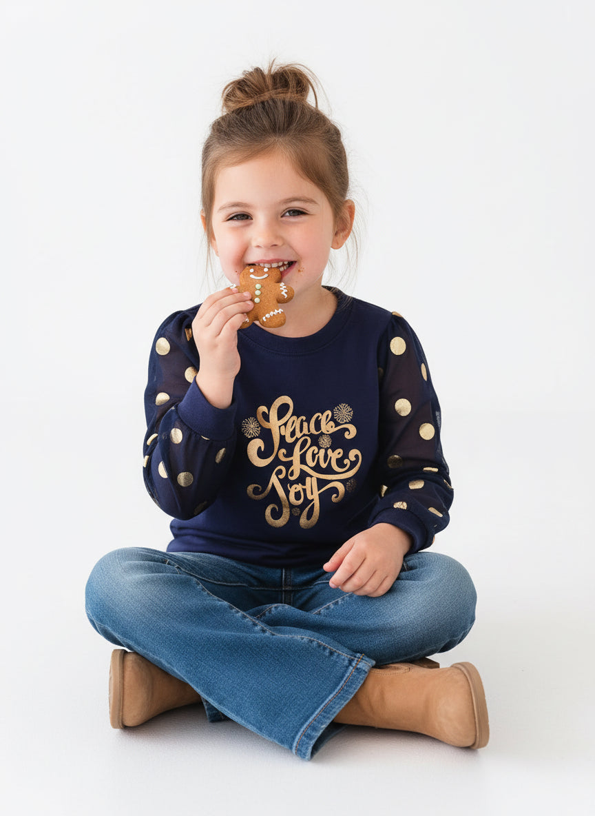 Navy Peace Top