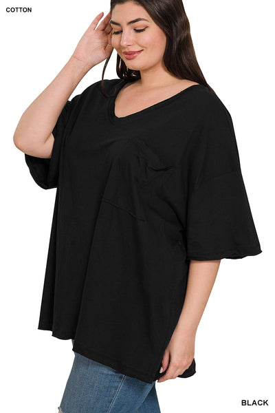 Oversized Black Tee