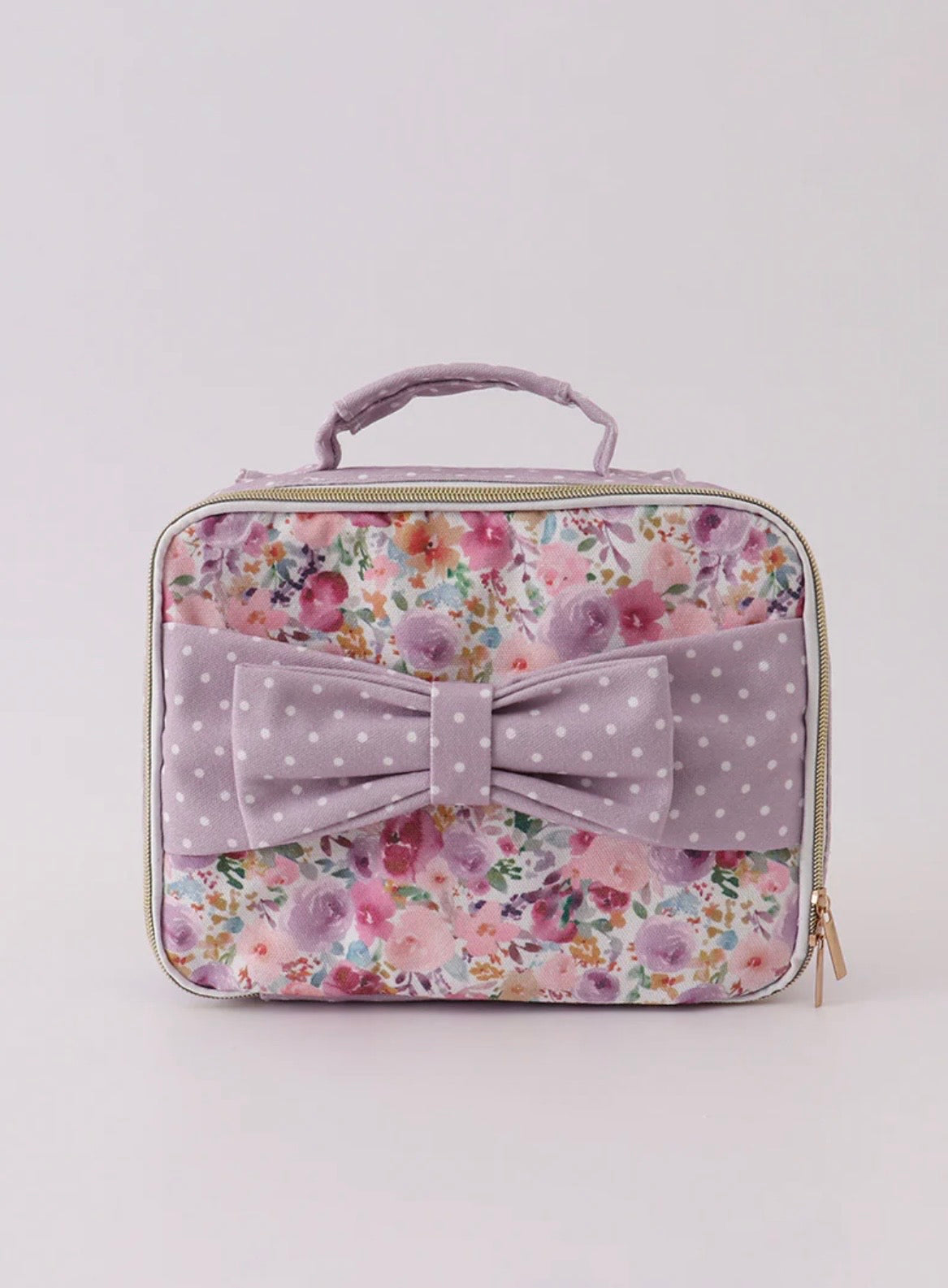 Purple Canvas Lunch Bag
