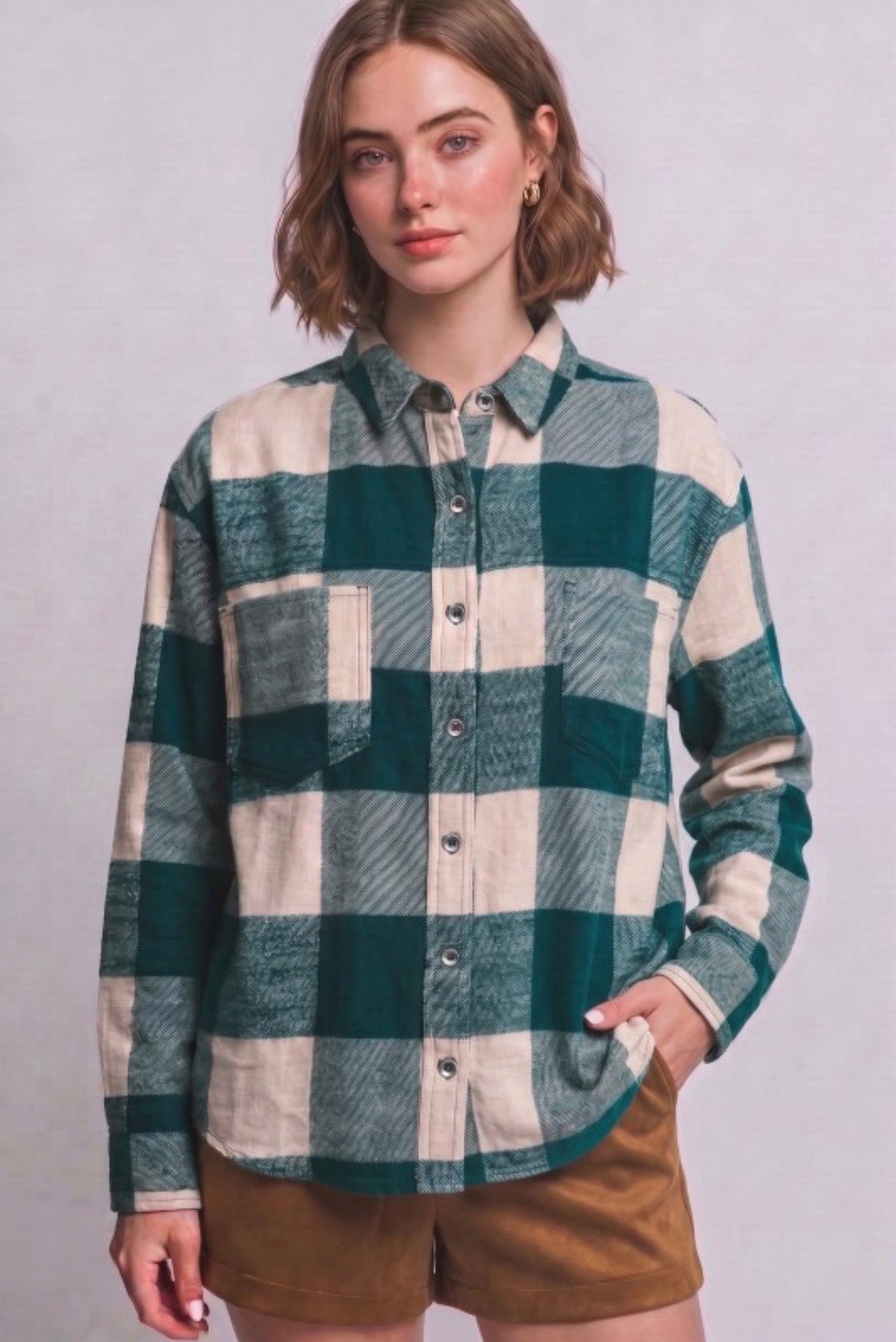 Flannel Button Down Shirt