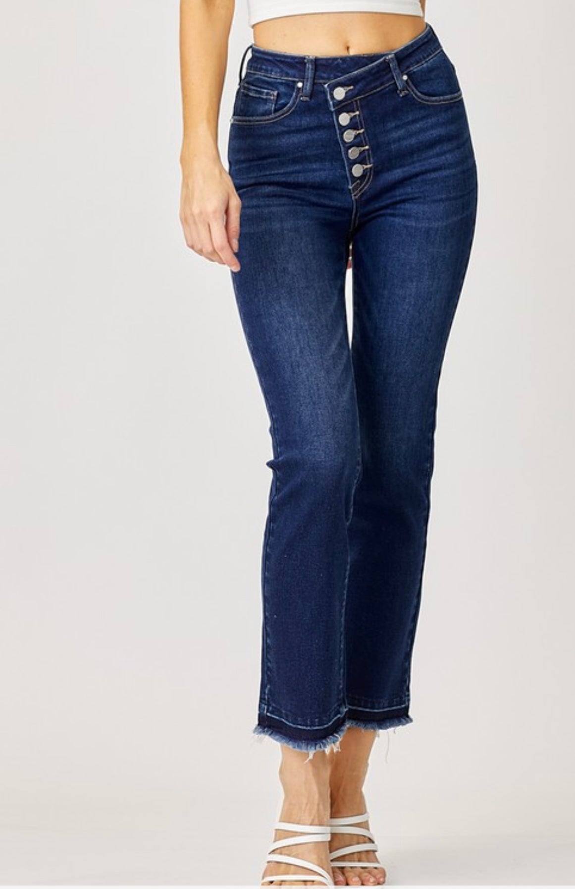 Crossover Buttondown Straight Denim