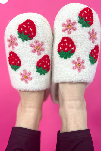 Strawberry Flower Slippers