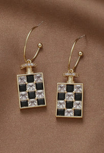 Checkered Board Earrings