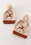Reindeer Knitted Beanie