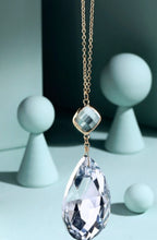 Load image into Gallery viewer, Long Crystal Pendant Necklace