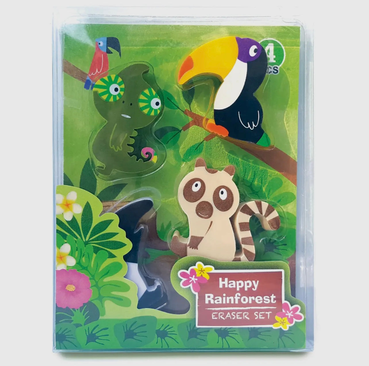 Rainforest Eraser Set