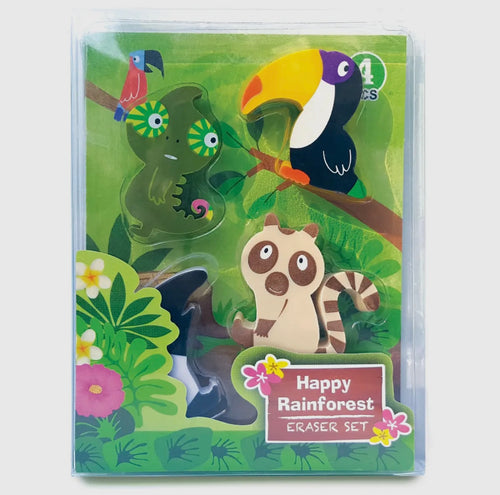 Rainforest Eraser Set