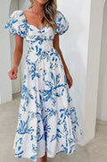 Puff Sleeve Maxi Dress