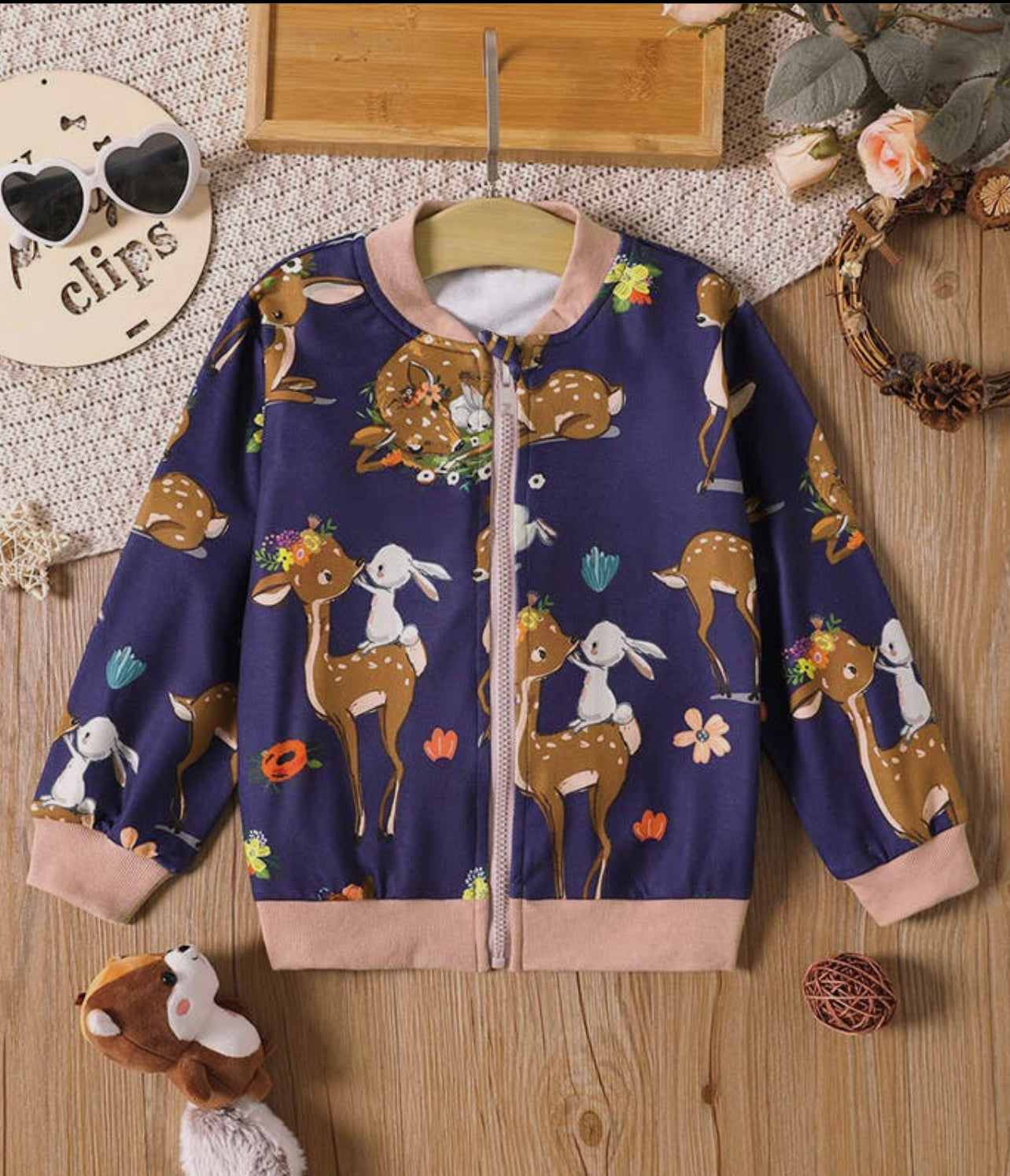 Animal Print Bomber Jacket