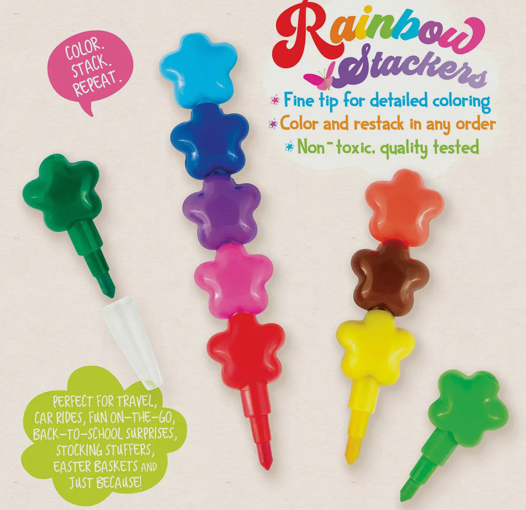 Rainbow Stacked Crayons