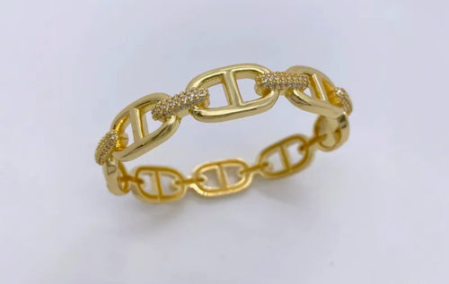 Geometric Bangle Bracelet